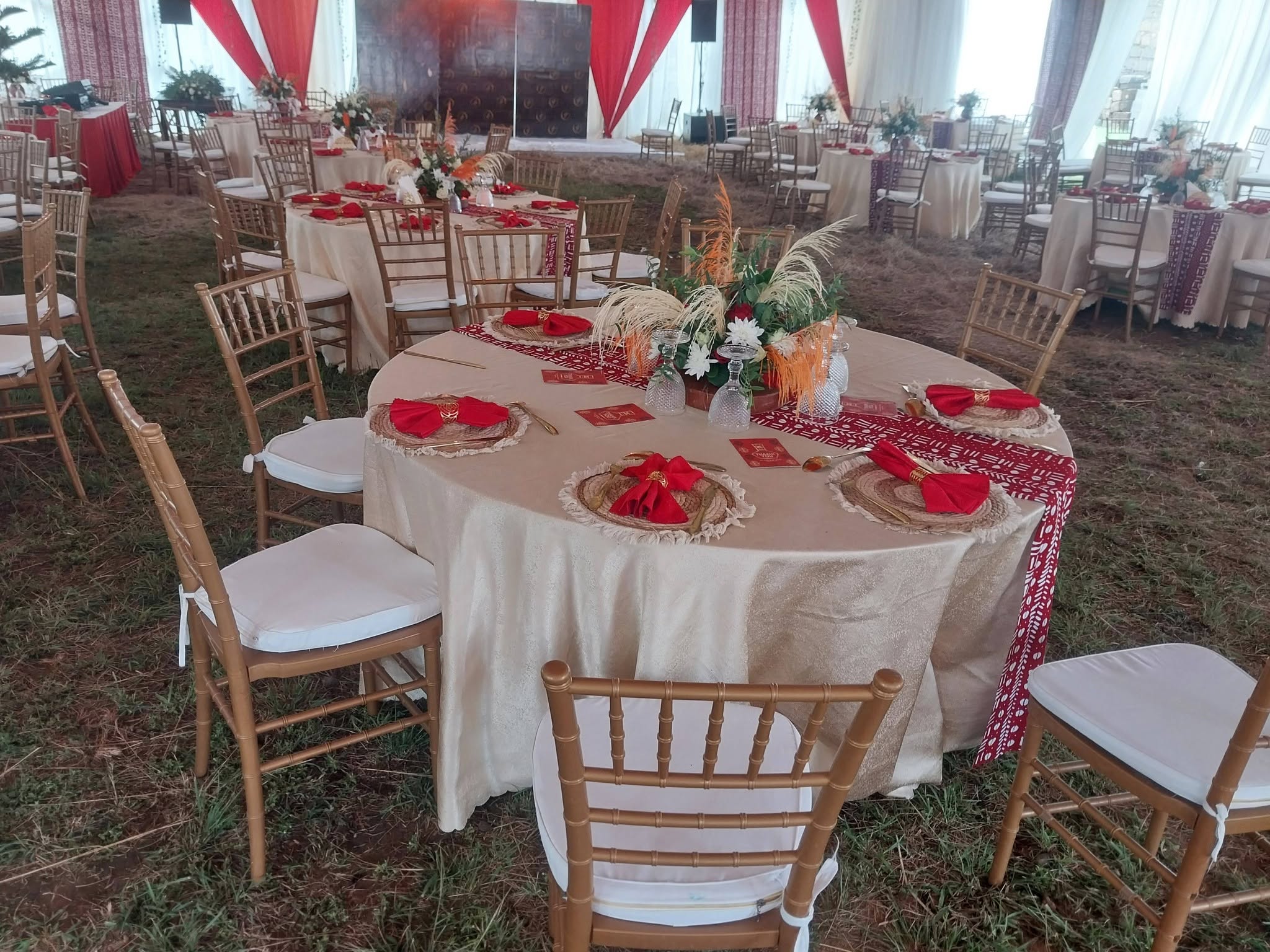 Premier Events & Decor traditional wedding table and chairs